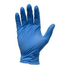 Nitril handschoenen mt L ongepoederd blauw (100 stuks)